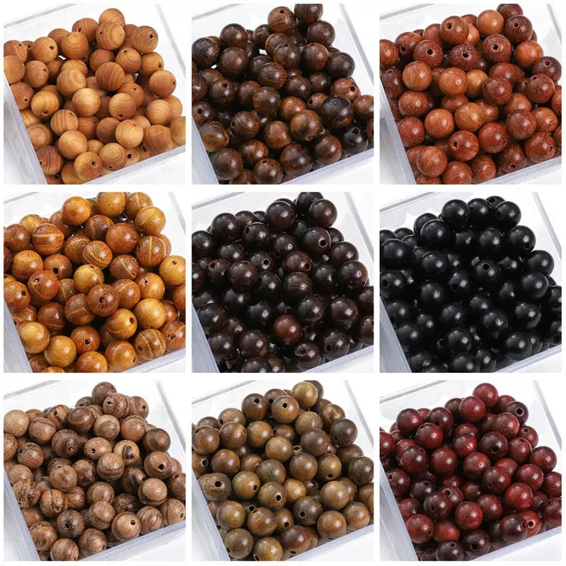 *Lucky wooden beads bag